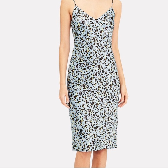 L'Agence Jodie Slip Dress in Leopard - Picture 1 of 5